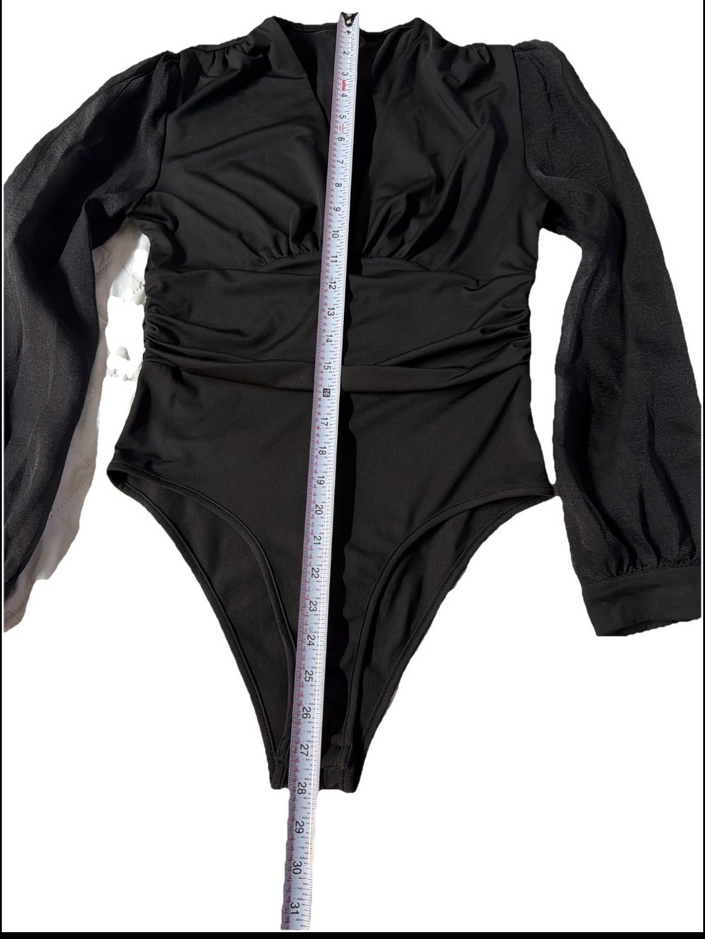 LYANER Women’s bodysuit Black Long-Sleeve One-Piece - Picture 6 of 14
